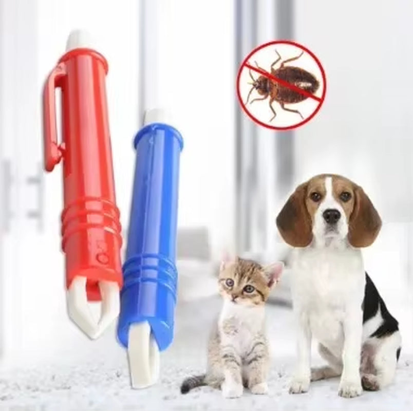 Tweezers Mite anti Dog Ticks and Fleas Flea Tick Tweezers Clip Remover Rabbit Flea Removing Ticks Tool Hair Groom Pet Supplies