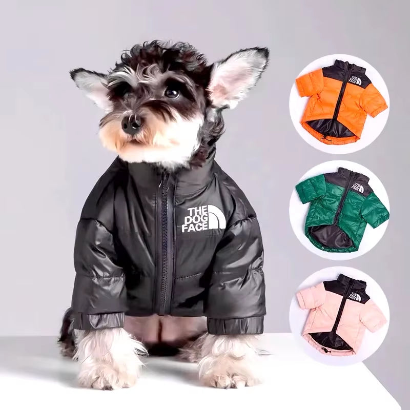 Winter down Jacket for Schnauzer, Heavy Duty Dog Parka for Small Medium Dogs Warm Thick Vest French Bulldog Puppy Coats