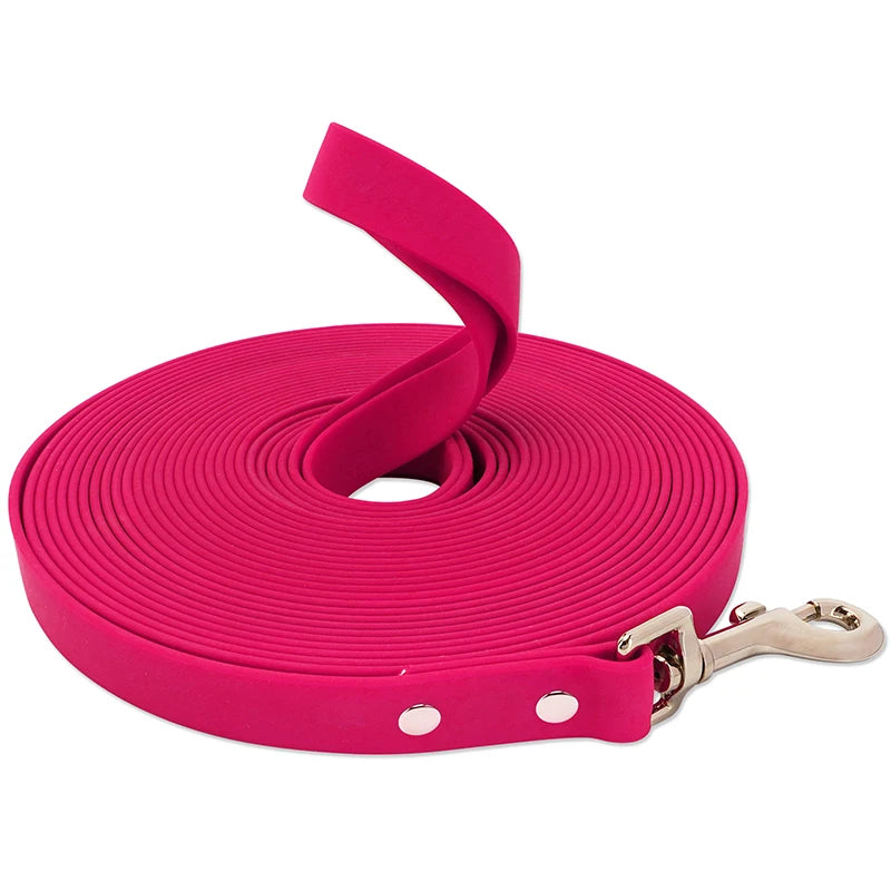 Waterproof Dog Leash Long Pvc Pet Leashes Easy to Clean Rope for Small Medium Large Big Dogs Walking Traning Lead 3M 5M10M 15M