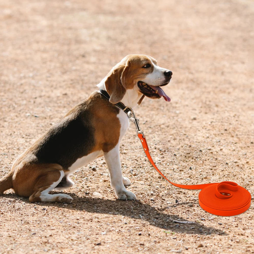 Waterproof Dog Leash Long Pvc Pet Leashes Easy to Clean Rope for Small Medium Large Big Dogs Walking Traning Lead 3M 5M10M 15M