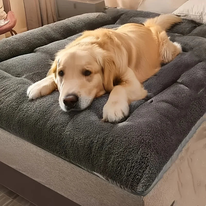 Dog Pet Beds Extra Large Plush Dog Bed Sofa Thickened Super Soft Polyester Pet Mat Dog Crate Mat Bed for Large Dog Bed