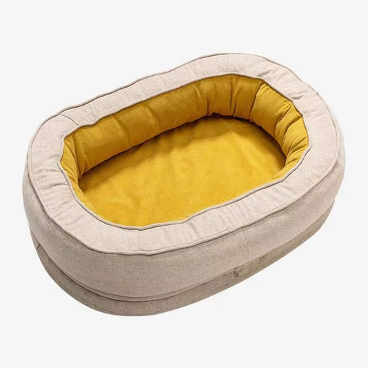 Wholesale Soft Pet Bed Washable Dog Bed Soothing Pet Bed Anti-Anxiety Cat Sofa Cute Pet Cave Medium ...