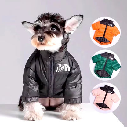 Winter down Jacket for Schnauzer, Heavy Duty Dog Parka for Small Medium Dogs Warm Thick Vest French Bulldog Puppy Coats