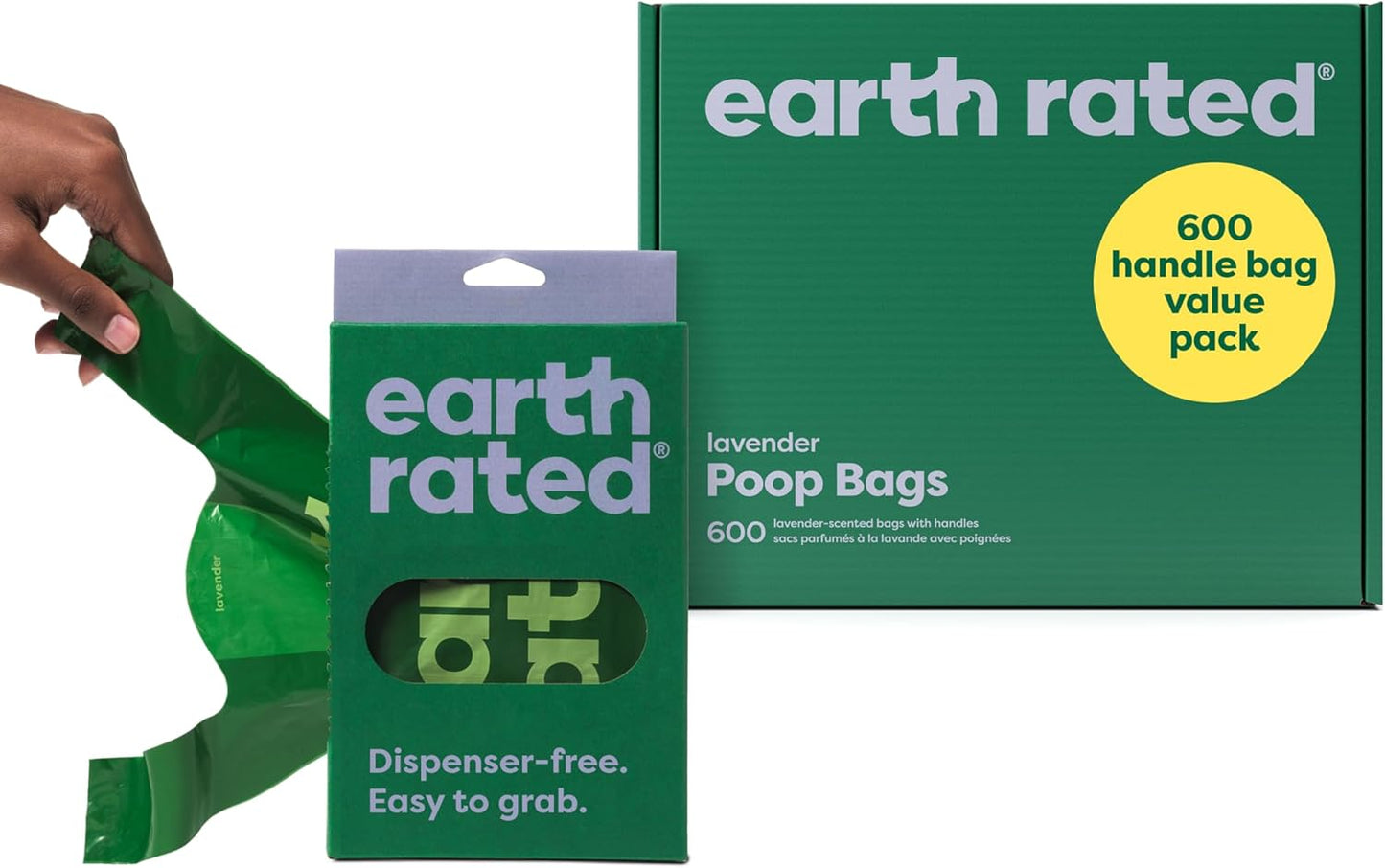 Ultimate Lavender Scented Dog Poo Bags with Handles - 600 Count Leakproof Value Pack for Easy Clean-Up