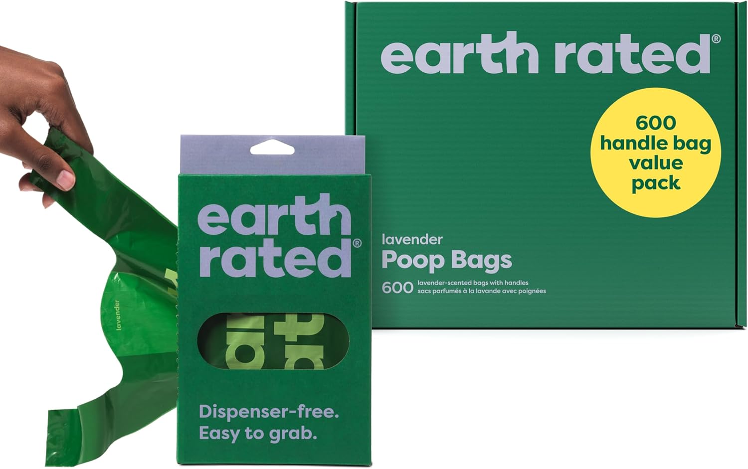 Ultimate Lavender Scented Dog Poo Bags with Handles - 600 Count Leakproof Value Pack for Easy Clean-Up