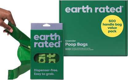 Ultimate Lavender Scented Dog Poo Bags with Handles - 600 Count Leakproof Value Pack for Easy Clean-Up
