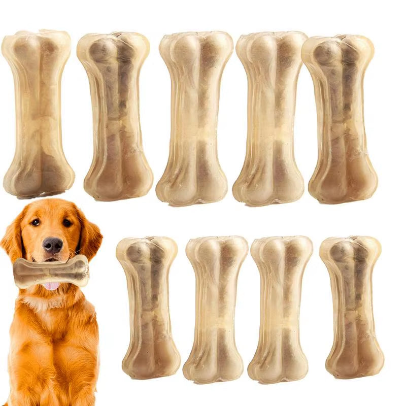 Durable Dog Chew Toys Cowhide Bones Dental Sticks Puppy Treats Supplies Cleaning Teeth Healthy Snacks for Small Medium Large Dog