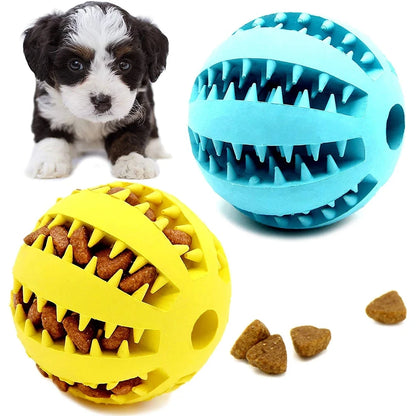Interactive Rubber Chew Balls for Dogs and Cats - Perfect for Dental Care and Playtime!
