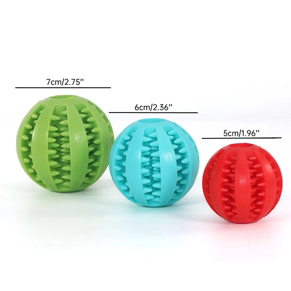 Interactive Rubber Chew Balls for Dogs and Cats - Perfect for Dental Care and Playtime!