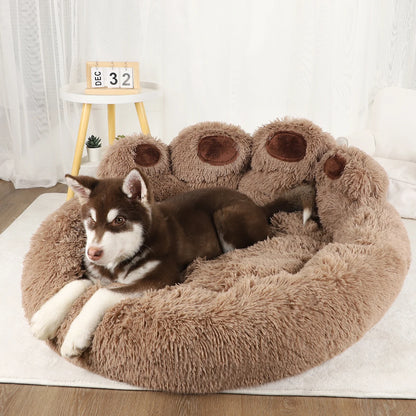 Cozy Plush Dog Sofa Beds for Small to Large Dogs - Winter Warmth & Comfort for Your Pets