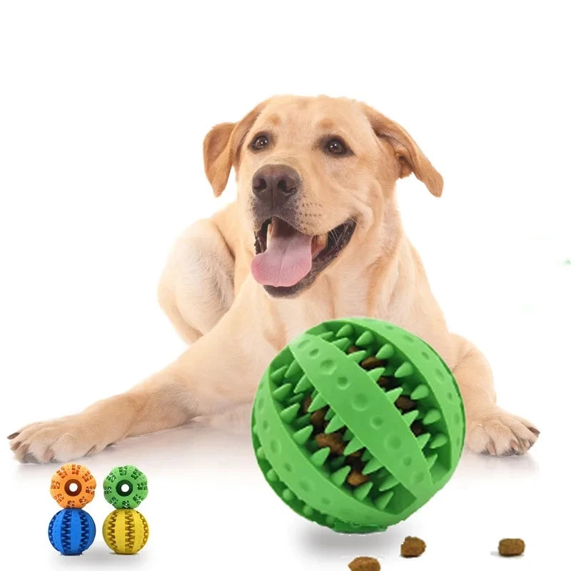 Interactive Rubber Chew Balls for Dogs and Cats - Perfect for Dental Care and Playtime!