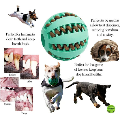 Interactive Rubber Chew Balls for Dogs and Cats - Perfect for Dental Care and Playtime!